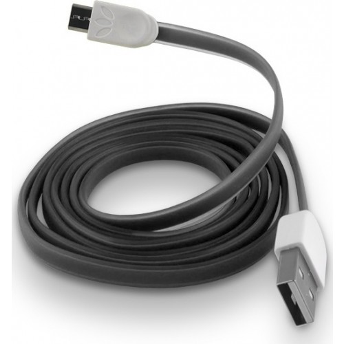 Forever Flat USB 2.0 to micro USB Cable Μαύρο 1m