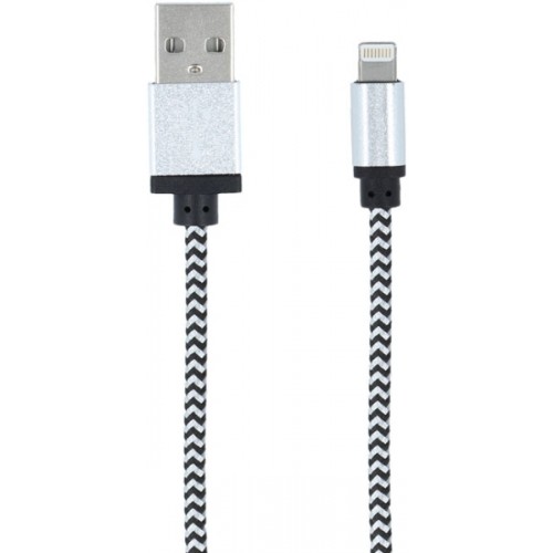Forever Braided USB to Lightning Cable Λευκό 1m