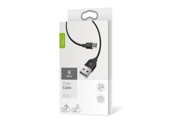 Baseus Braided USB 2.0 to micro USB Cable Μαύρο 1.5m (CAMYW-B01)