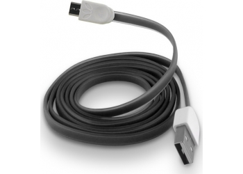 Forever Flat USB 2.0 to micro USB Cable Μαύρο 1m