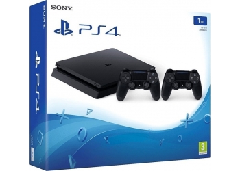 Sony PlayStation 4 Slim 1TB & 2x DualShock 4