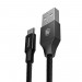  Baseus Braided USB 2.0 to micro USB Cable Μαύρο 1.5m (CAMYW-B01) 