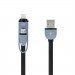  Forever Regular USB to Lightning / micro USB Cable Γκρι 1m 