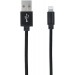  Forever Braided USB to Lightning Cable Μαύρο 1m 