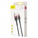  Baseus 3 Μέτρα 2A Max USB to USB-C / Type-C Καλώδιο Ταχειας Φόρτισης & Μεταφοράς Δεδομένων (CATKLF-U91) Black/Red 